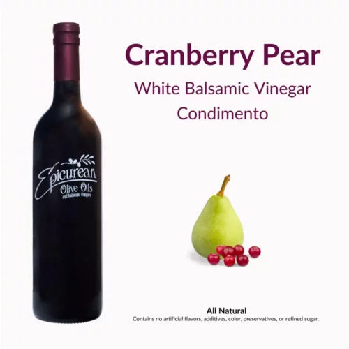 Cranberry Pear White Balsamic Vinegar Condimento