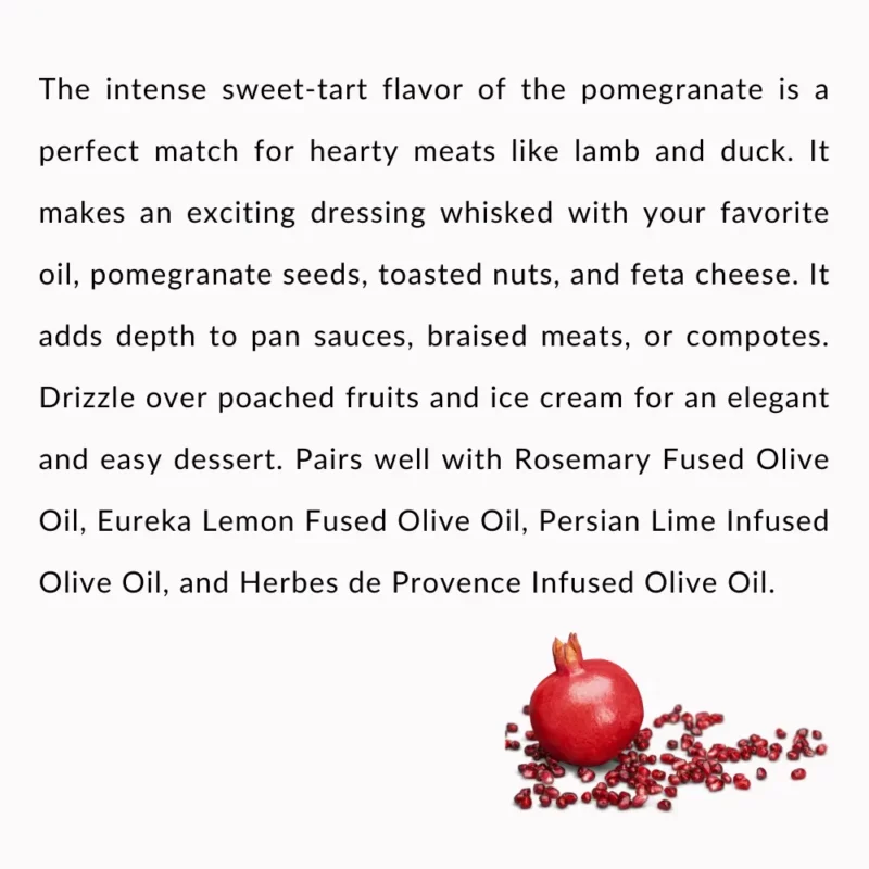 Pomegranate Balsamic Vinegar Condimento Description