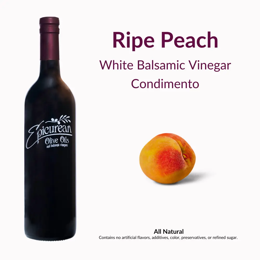 Ripe Peach White Balsamic Vinegar Condimento